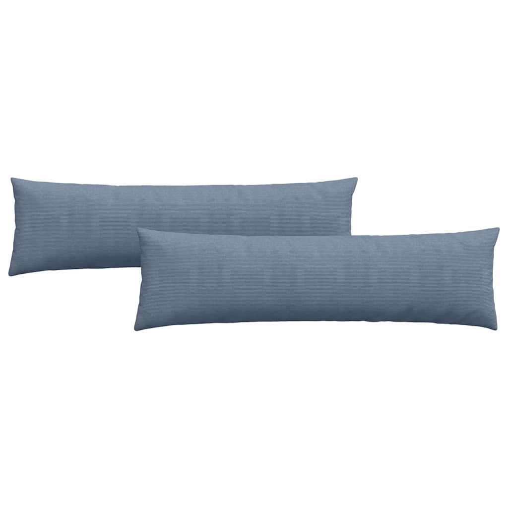 Sofapuder 2 pcs Blå 145 x 40 cm Velourstof