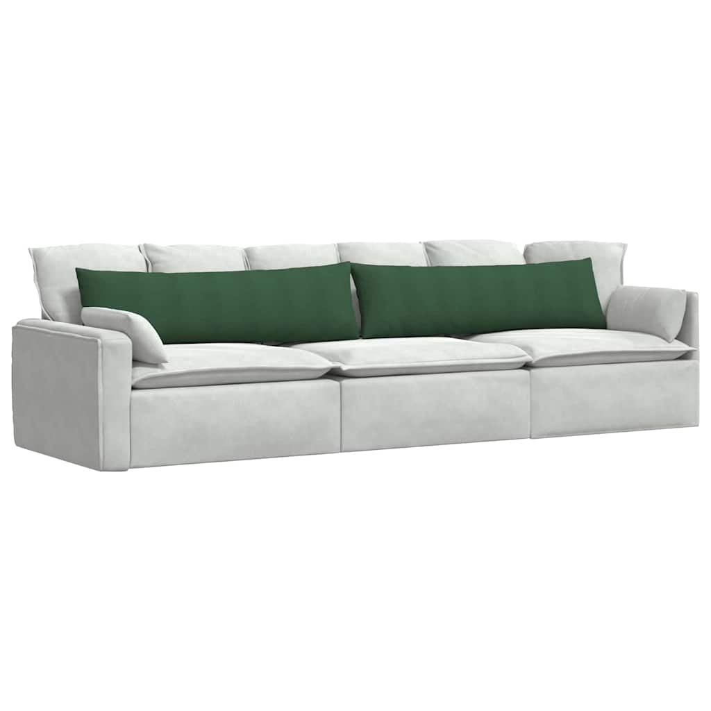 Sofapuder 2 pcs Mørkegrøn 145 x 40 cm Velourstof