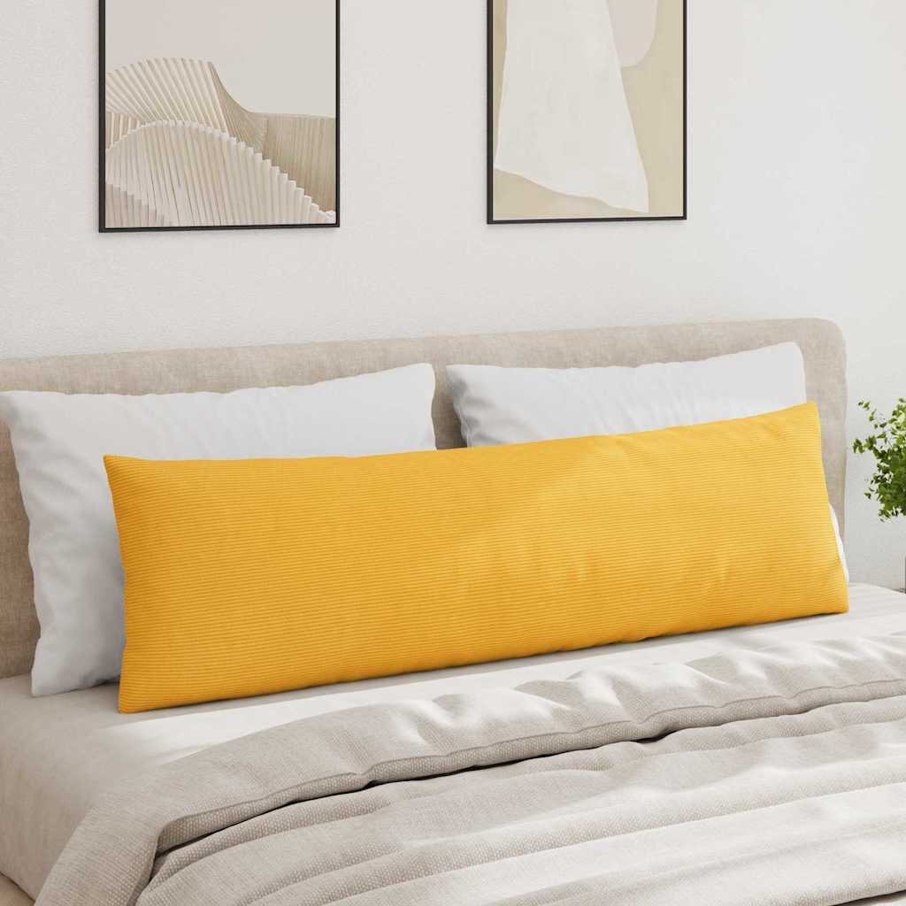 Sofapuder 2 pcs Lys Gul 145 x 40 cm Velourstof