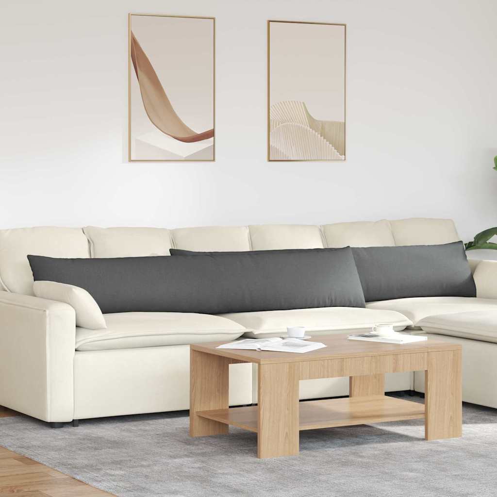 Sofapuder 2 pcs Mørkegrå 200 x 40 cm Stof