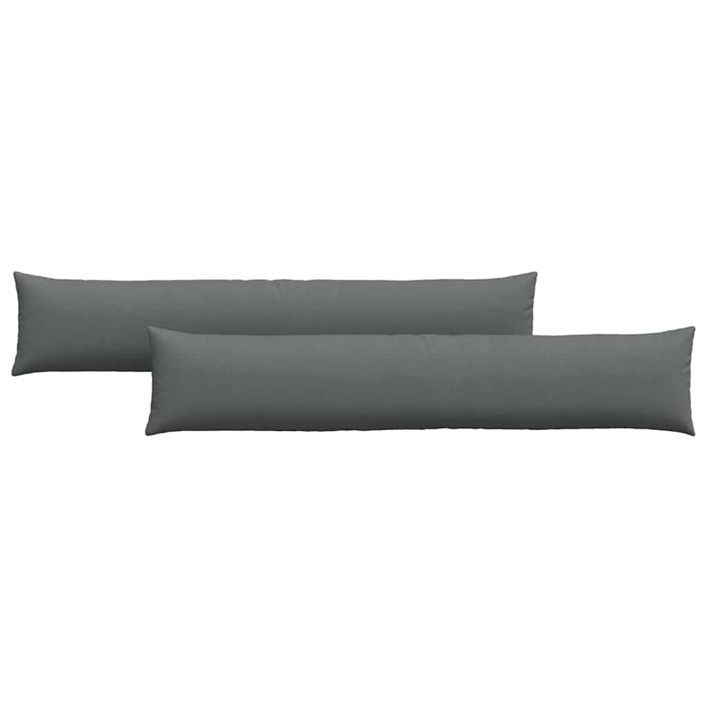 Sofapuder 2 pcs Mørkegrå 200 x 40 cm Stof