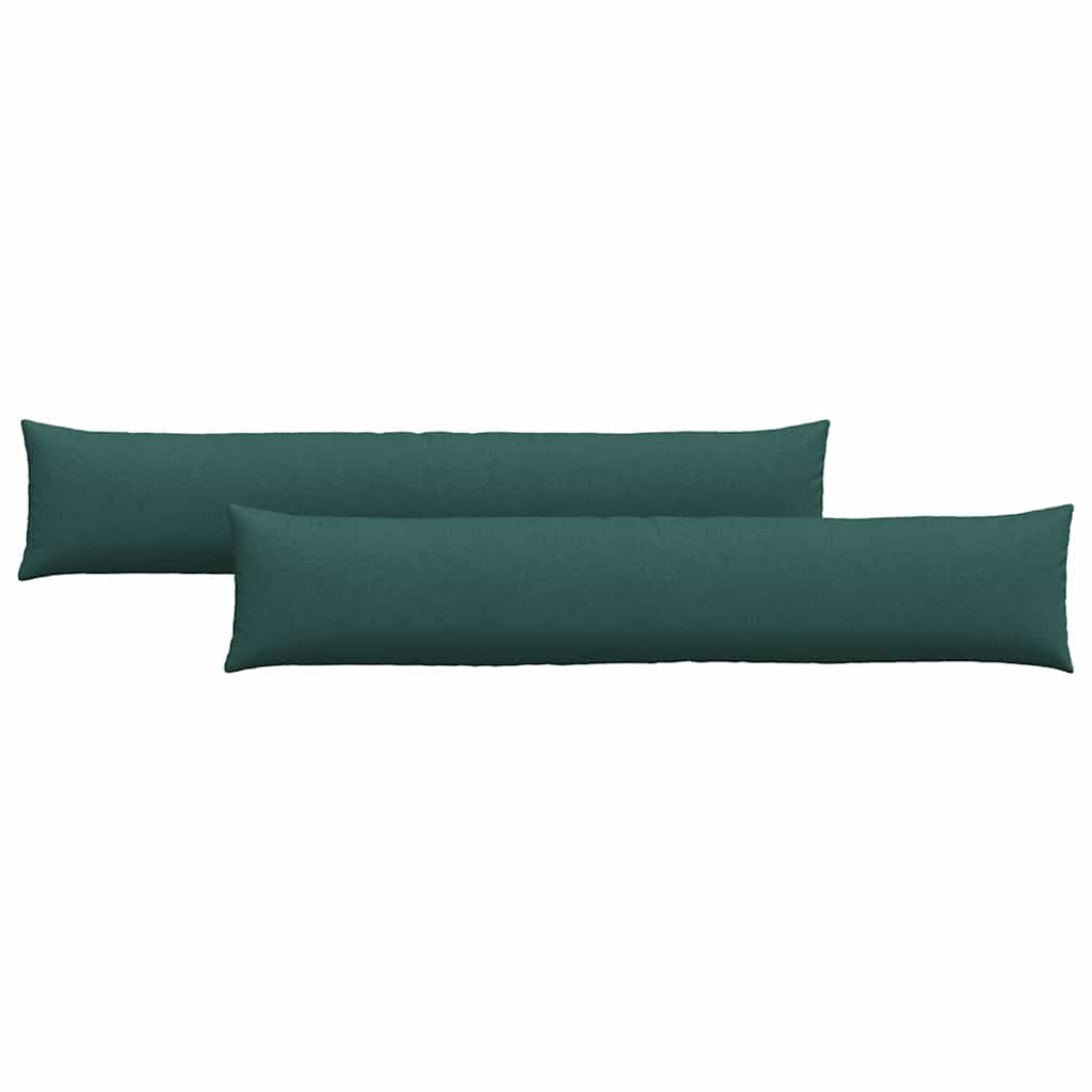 Sofapuder 2 pcs Mørkegrøn 200 x 40 cm Stof