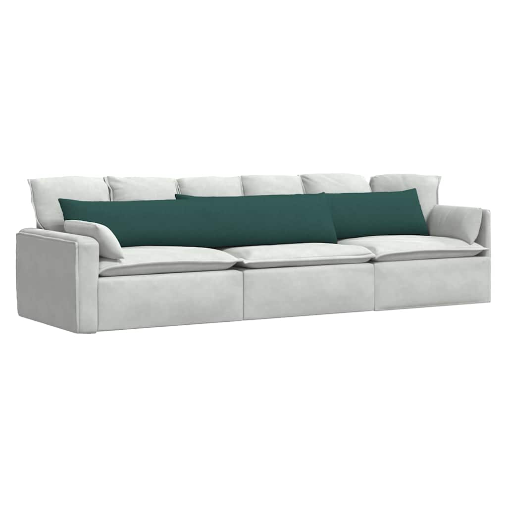 Sofapuder 2 pcs Mørkegrøn 200 x 40 cm Stof