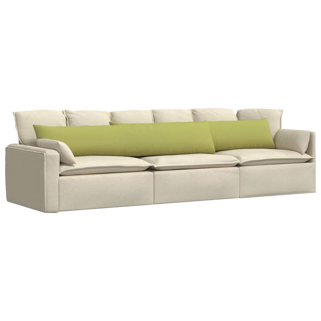 Sofapuder 2 pcs Lys grøn 200 x 40 cm Stof