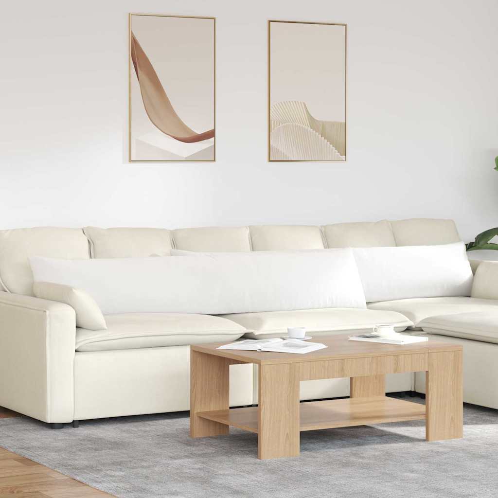 Sofapuder 2 pcs Hvid 200 x 40 cm Stof