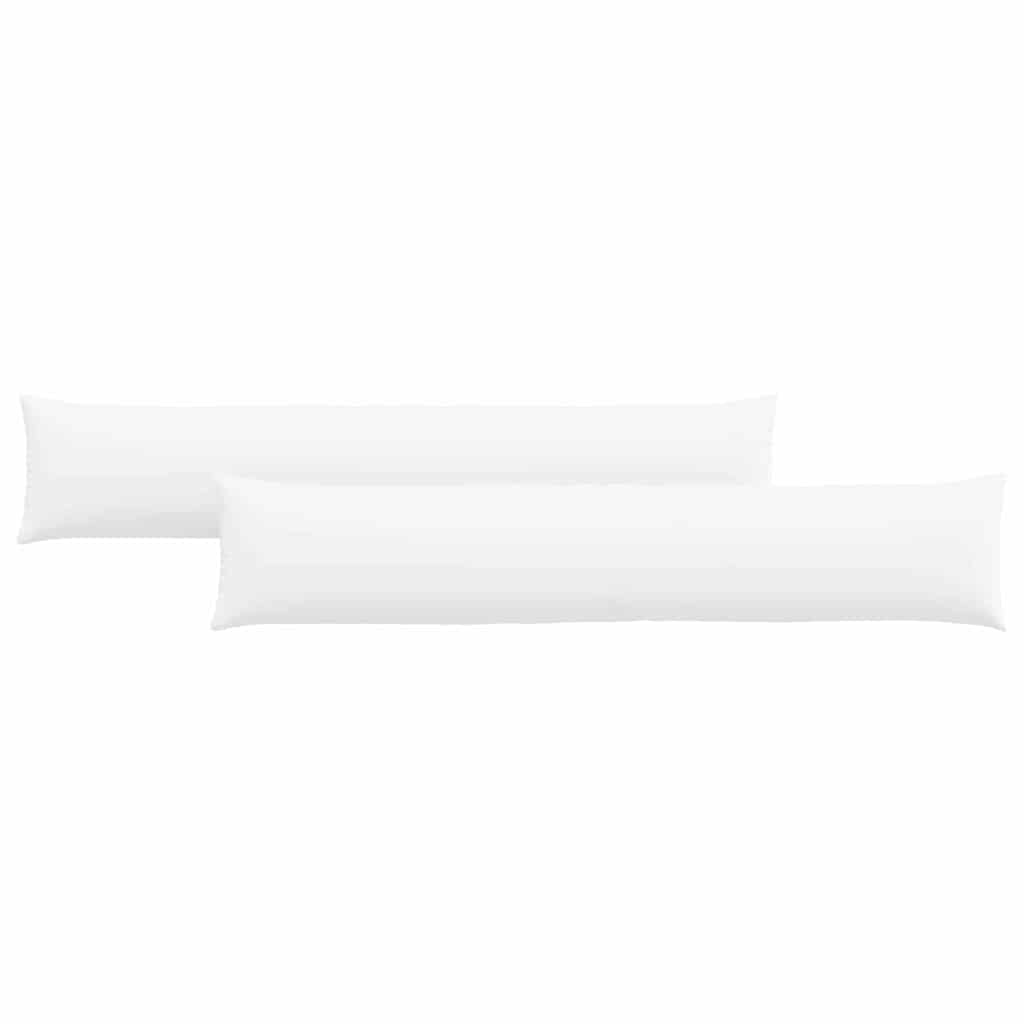 Sofapuder 2 pcs Hvid 200 x 40 cm Stof