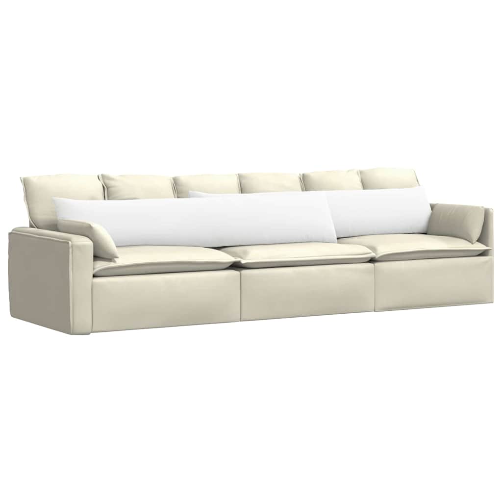 Sofapuder 2 pcs Hvid 200 x 40 cm Stof