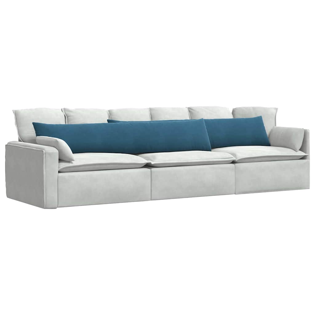Sofapuder 2 pcs Blå 200 x 40 cm Velourstof