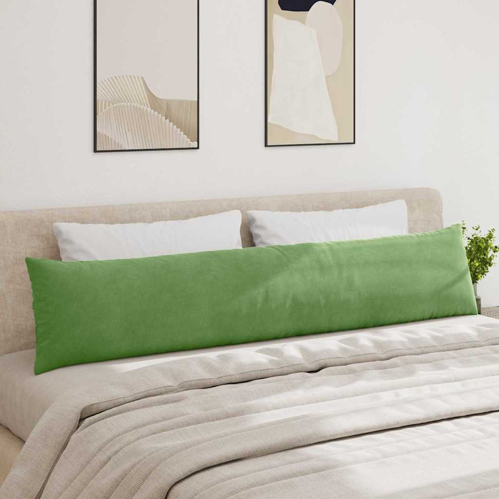 Sofapuder 2 pcs Lysegrøn 200 x 40 cm Velourstof