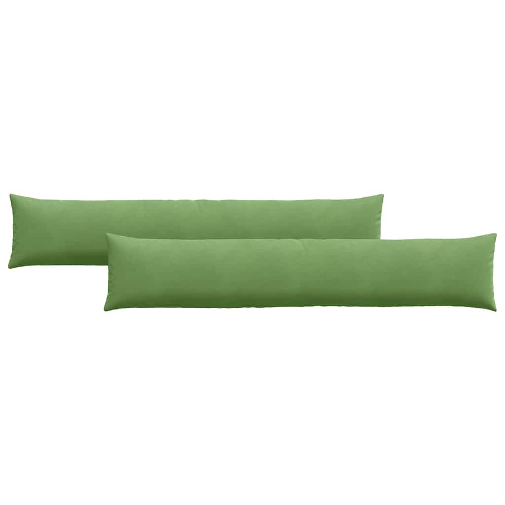 Sofapuder 2 pcs Lysegrøn 200 x 40 cm Velourstof