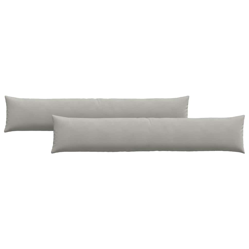 Sofapuder 2 pcs Lysegrå 200 x 40 cm Stof