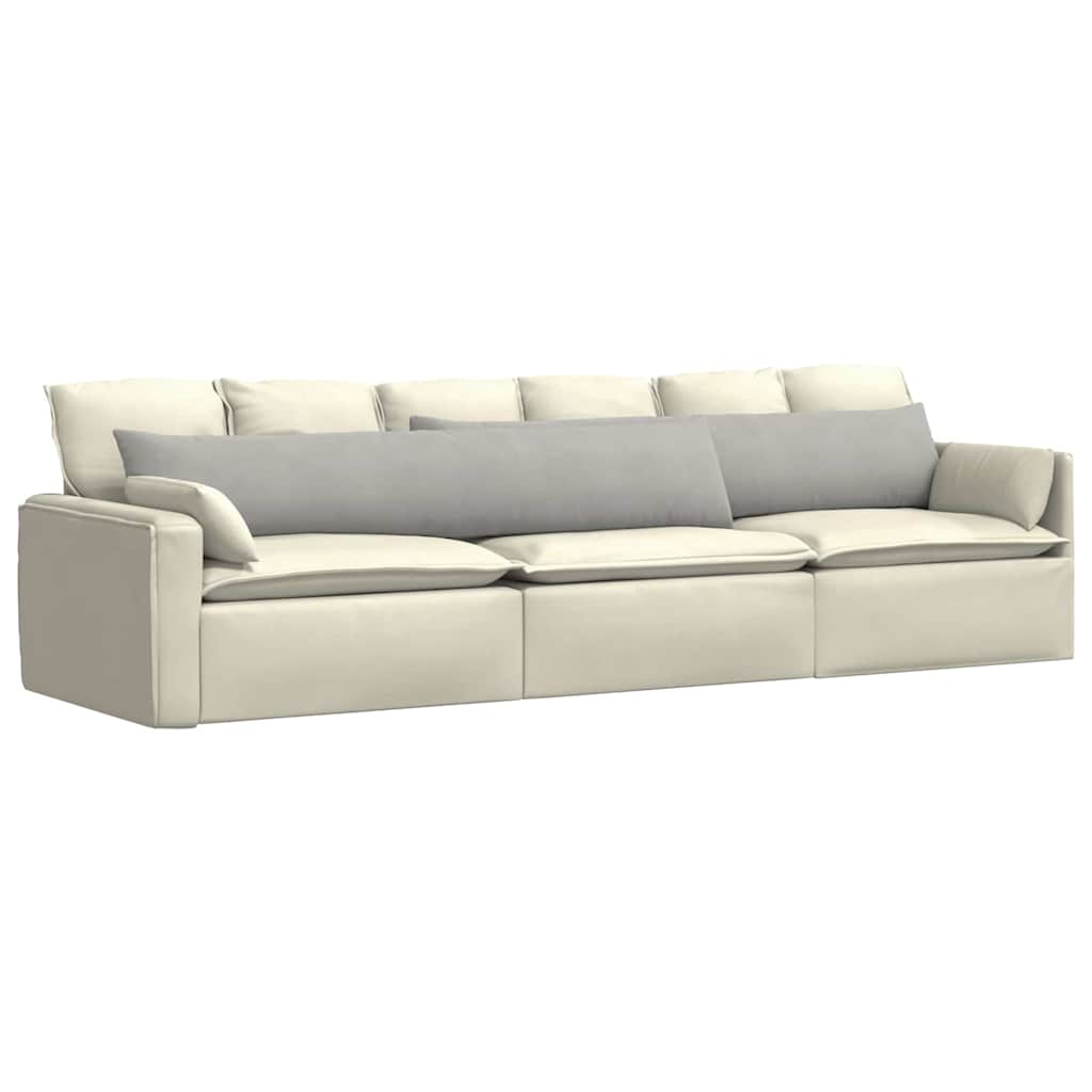 Sofapuder 2 pcs Lysegrå 200 x 40 cm Stof