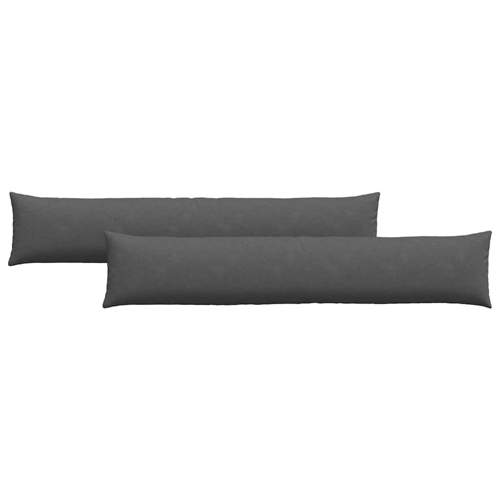 Sofapuder 2 pcs Mørkegrå 200 x 40 cm Velourstof