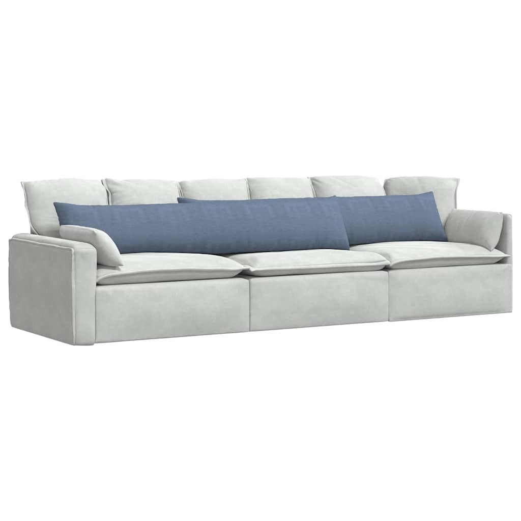 Sofapuder 2 pcs Blå 200 x 40 cm Velourstof