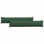 Sofapuder 2 pcs Mørkegrøn 200 x 40 cm Velourstof
