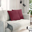 Sofapuder 2 pcs Vinrød 45 x 45 cm Stof