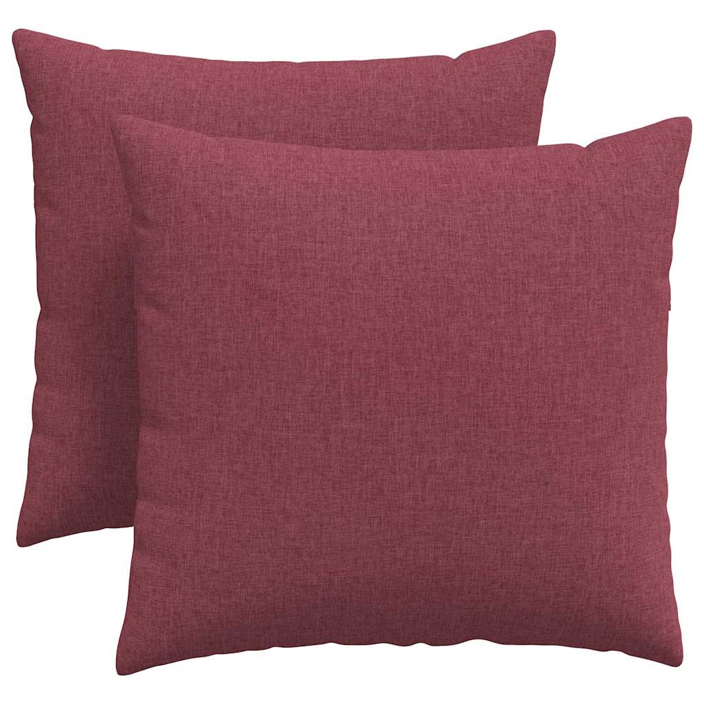 Sofapuder 2 pcs Vinrød 45 x 45 cm Stof