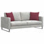 Sofapuder 2 pcs Vinrød 45 x 45 cm Stof