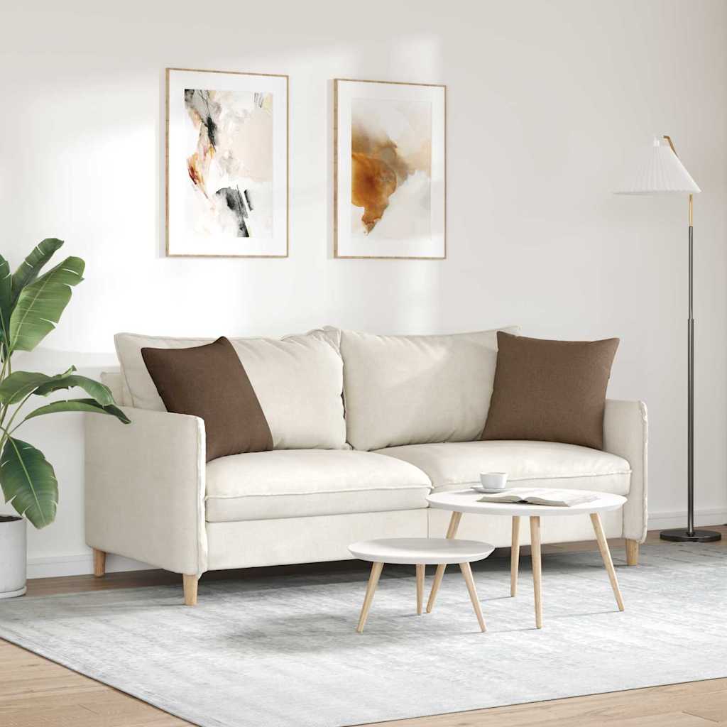 Sofapuder 2 pcs Brun 45 x 45 cm Stof