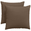 Sofapuder 2 pcs Brun 45 x 45 cm Stof
