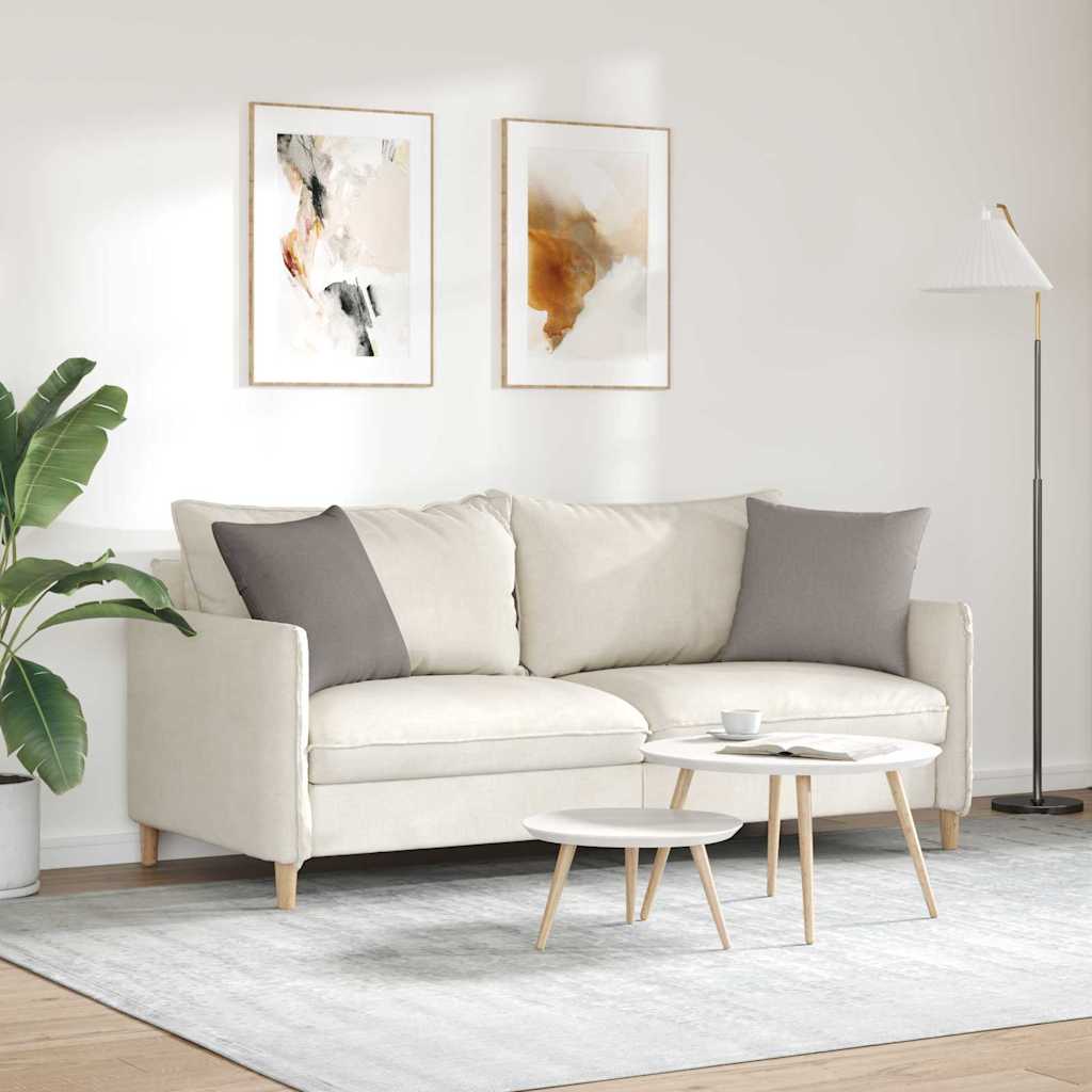 Sofapuder 2 pcs Gråbrun 45 x 45 cm Stof