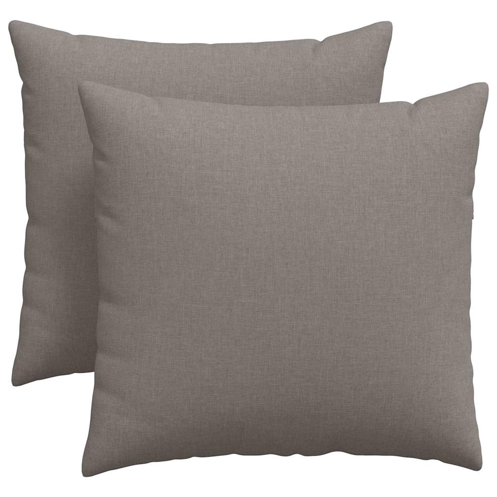 Sofapuder 2 pcs Gråbrun 45 x 45 cm Stof
