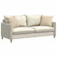 Sofapuder 2 pcs Creme 45 x 45 cm Stof
