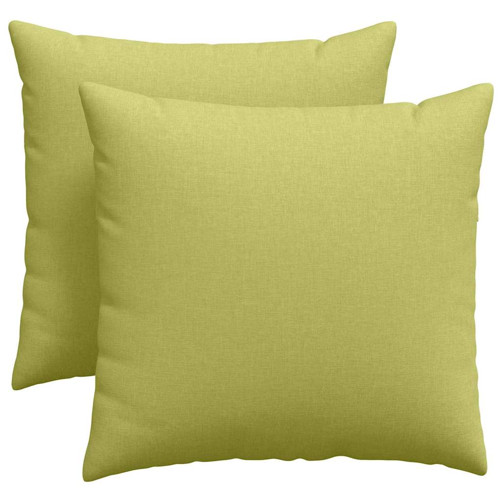 Sofapuder 2 pcs Lys grøn 45 x 45 cm Stof