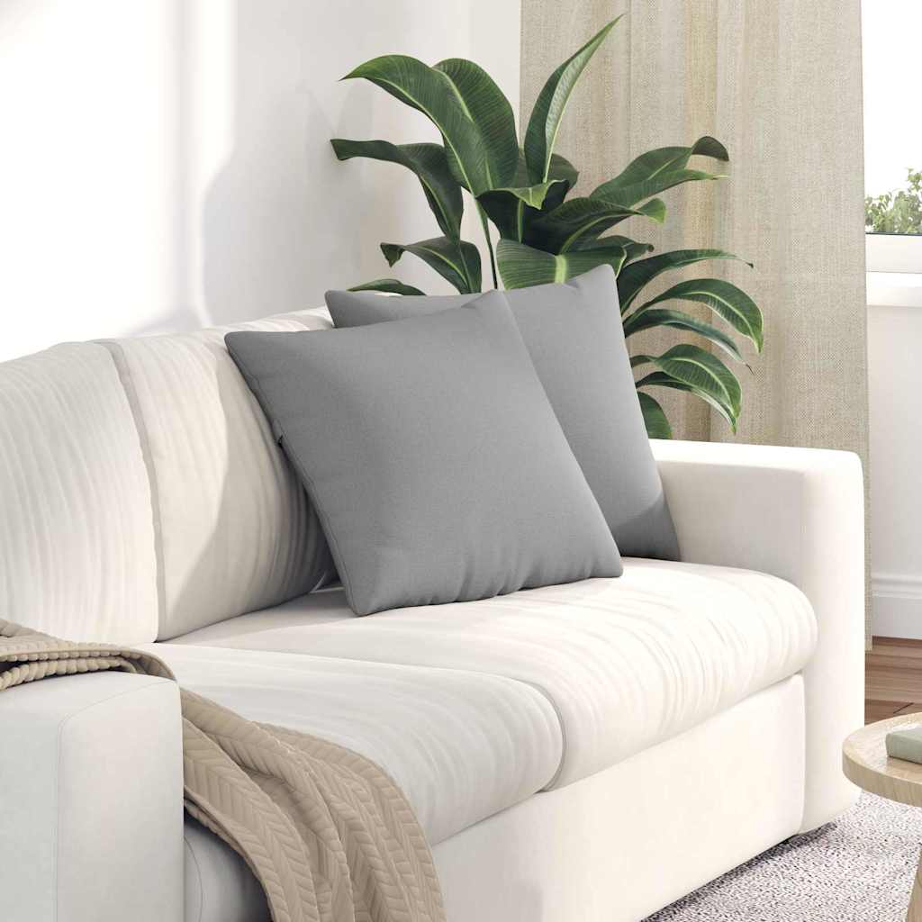 Sofapuder 2 pcs Skygrå 45 x 45 cm Stof