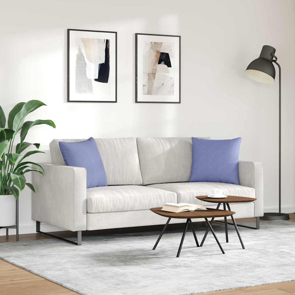 Sofapuder 2 pcs Jeans blå 45 x 45 cm Stof