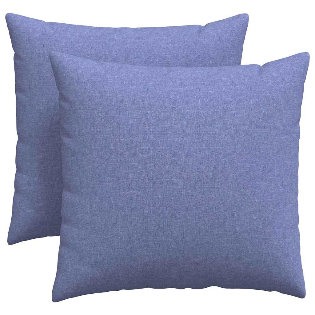 Sofapuder 2 pcs Jeans blå 45 x 45 cm Stof