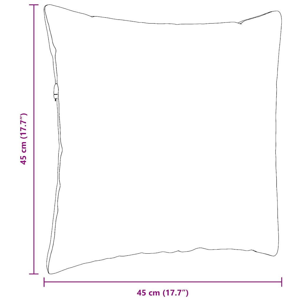 Sofapuder 2 pcs Lysegrå 45 x 45 cm Velourstof