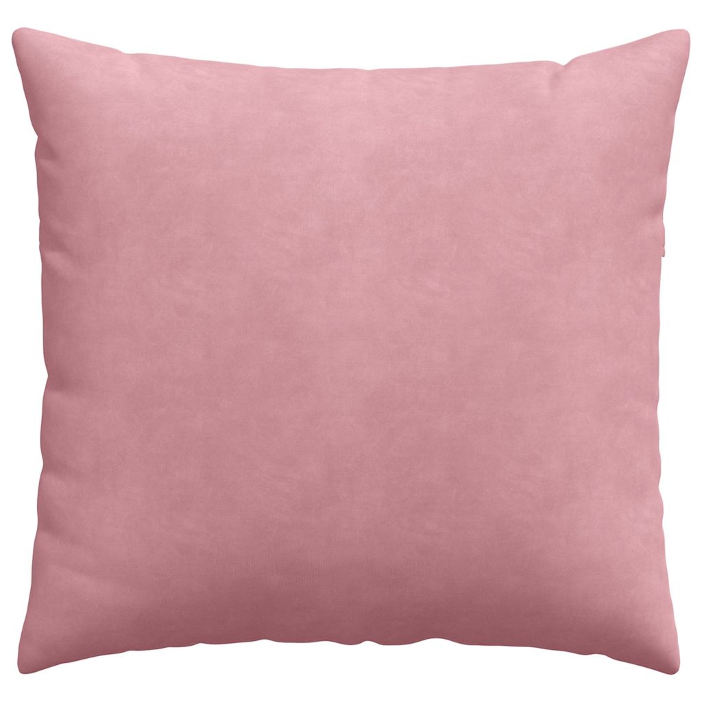 Sofapuder 2 pcs Lyserød 45 x 45 cm Velourstof
