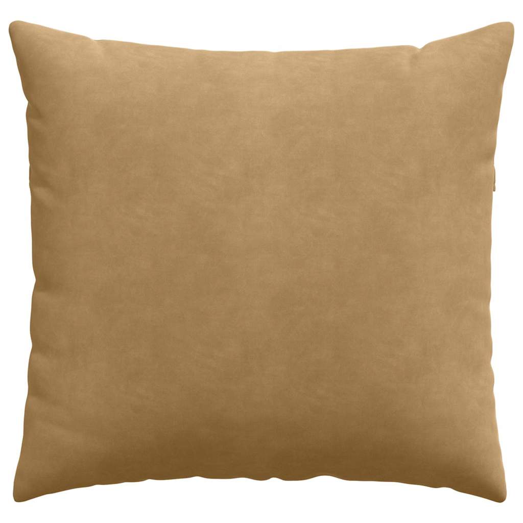 Sofapuder 2 pcs Brun 45 x 45 cm Velourstof