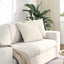 Sofapuder 2 pcs Creme 45 x 45 cm Velourstof