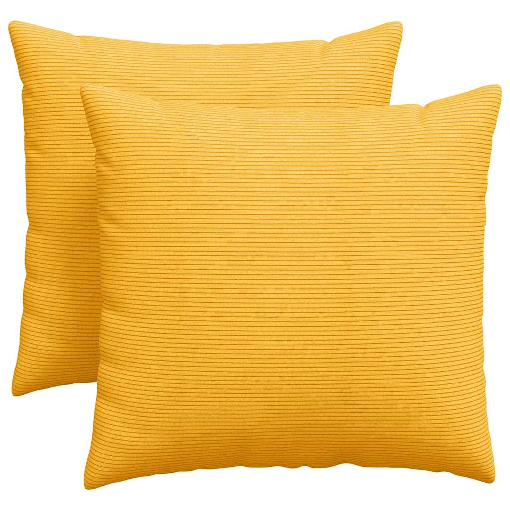 Sofapuder 2 pcs Lys Gul 45 x 45 cm Velourstof