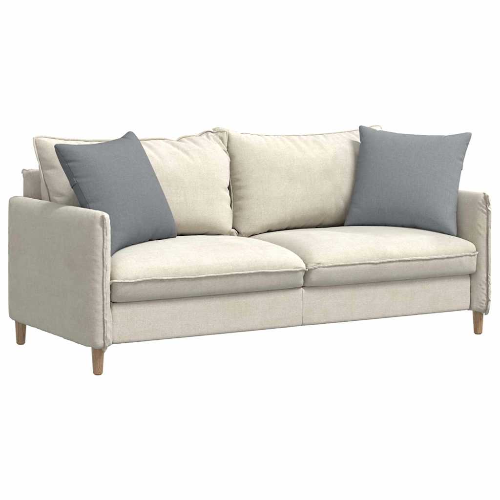 Sofapuder 2 pcs Lysegrå 50 x 50 cm Stof