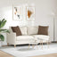 Sofapuder 2 pcs Brun 50 x 50 cm Stof