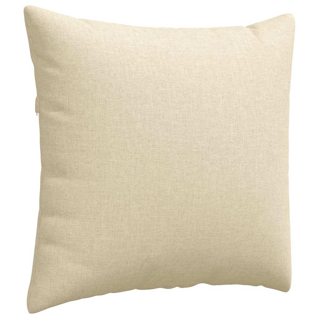 Sofapuder 2 pcs Creme 50 x 50 cm Stof