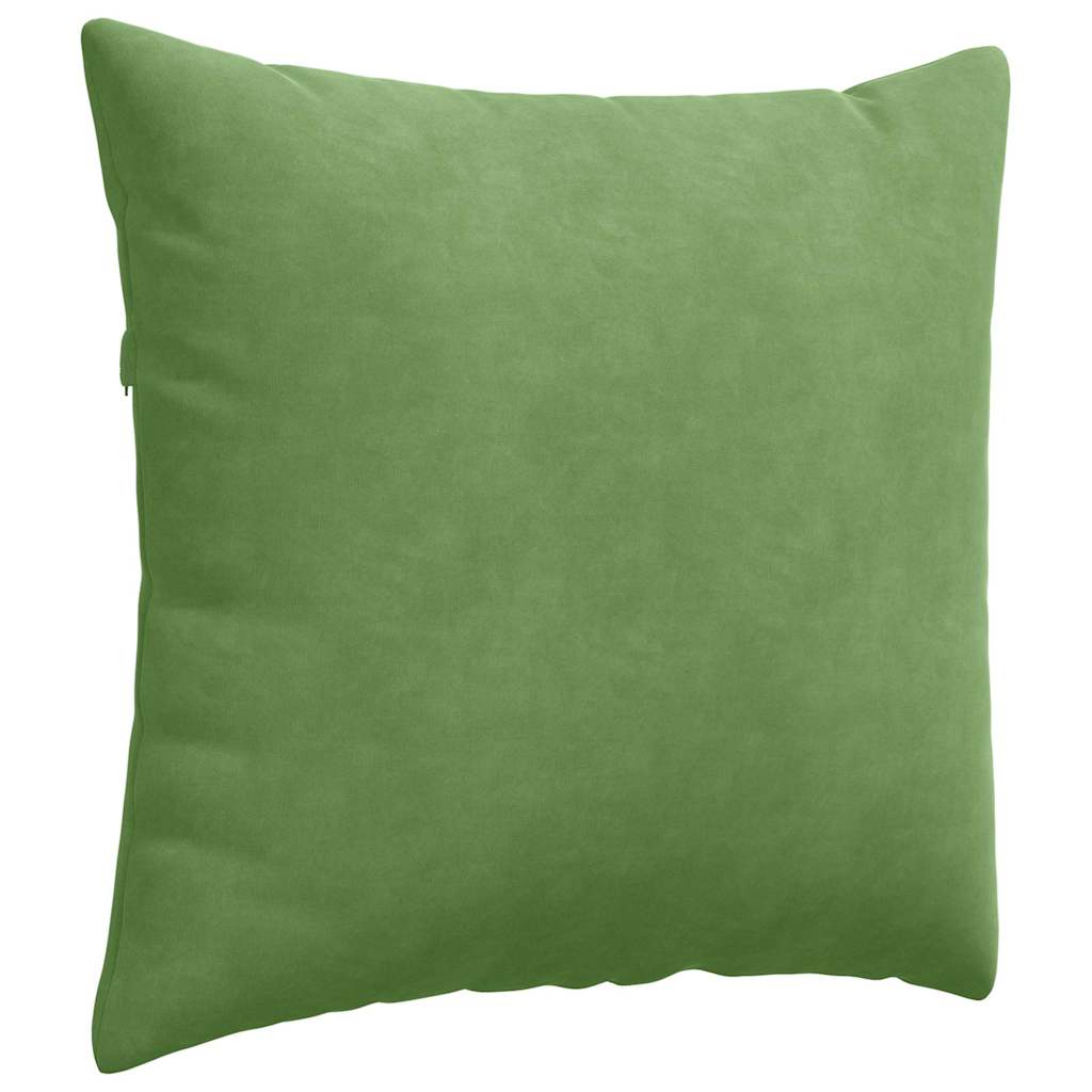 Sofapuder 2 pcs Lys grøn 50 x 50 cm Velourstof