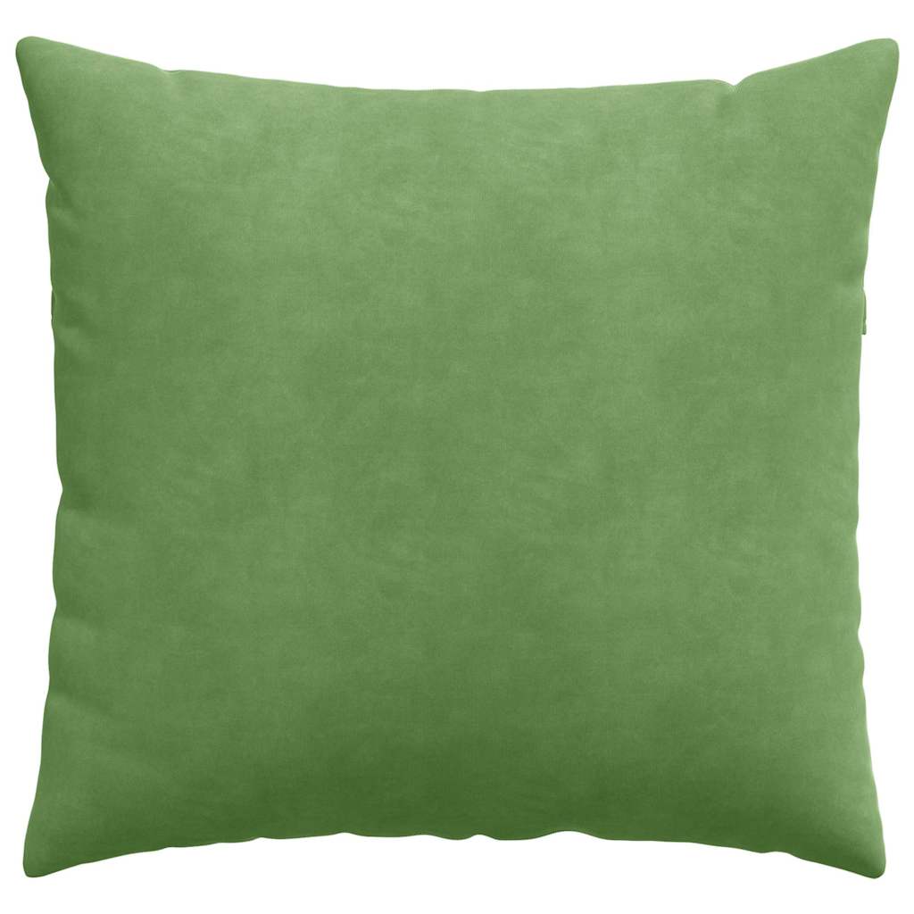 Sofapuder 2 pcs Lys grøn 50 x 50 cm Velourstof