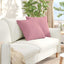 Sofapuder 2 pcs Lyserød 50 x 50 cm Velourstof
