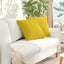 Sofapuder 2 pcs Gul 50 x 50 cm Velourstof