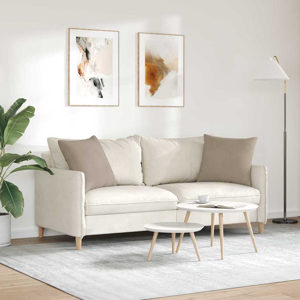 Sofapuder 2 pcs Gråbrun 50 x 50 cm Stof