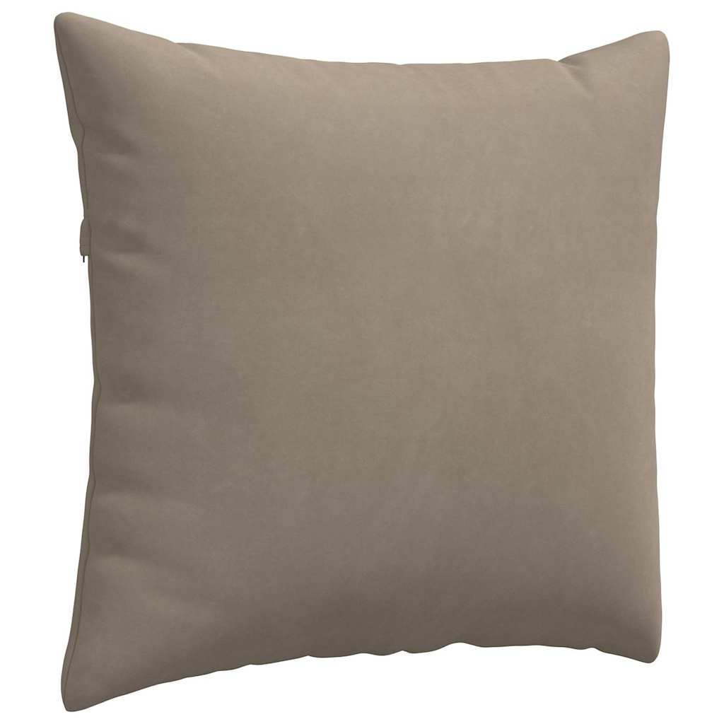 Sofapuder 2 pcs Gråbrun 50 x 50 cm Stof