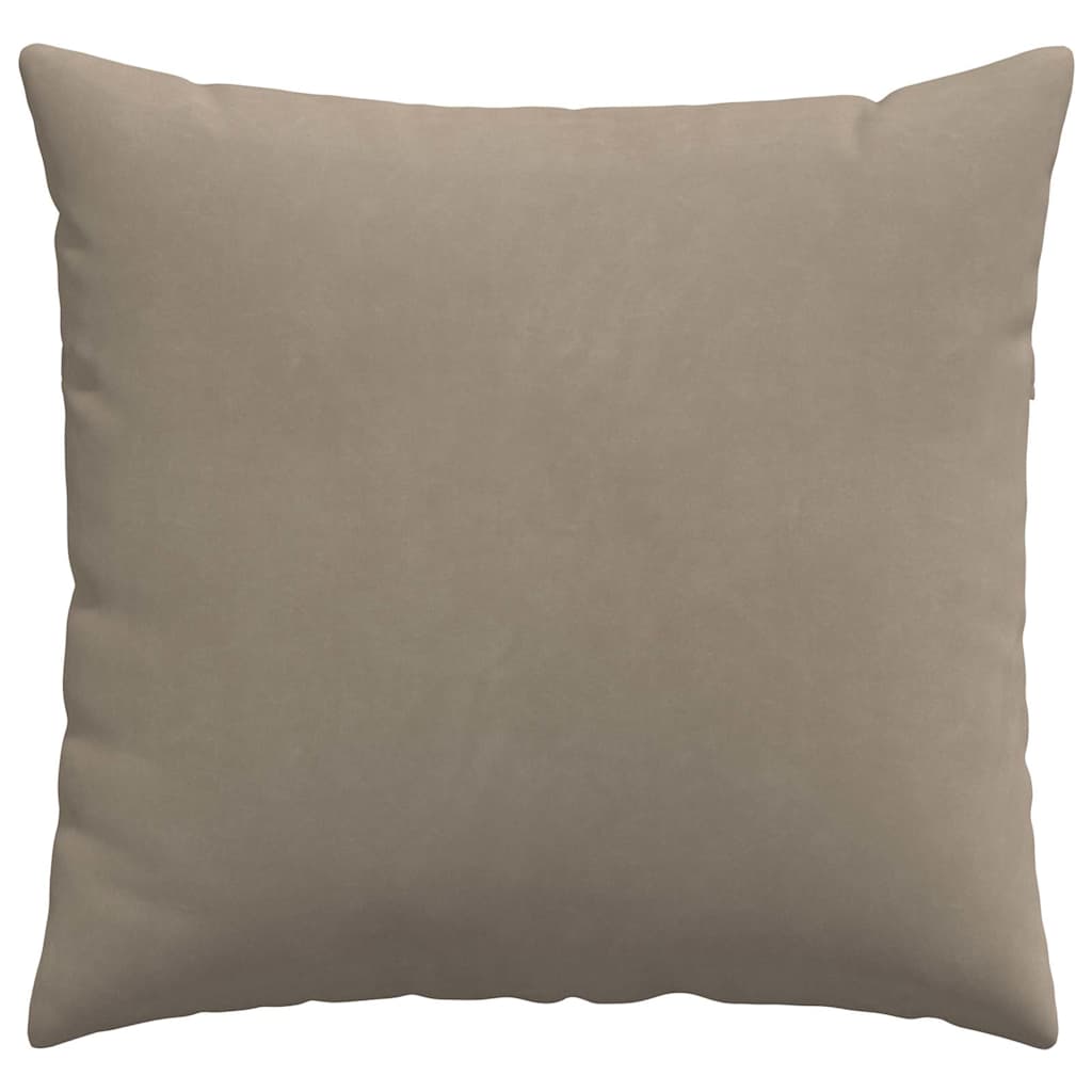 Sofapuder 2 pcs Gråbrun 50 x 50 cm Stof