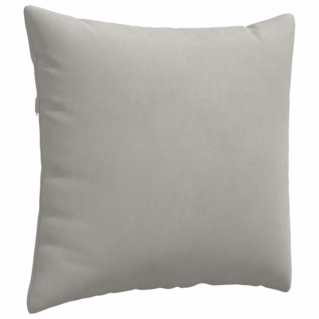 Sofapuder 2 pcs Lysegrå 50 x 50 cm Stof