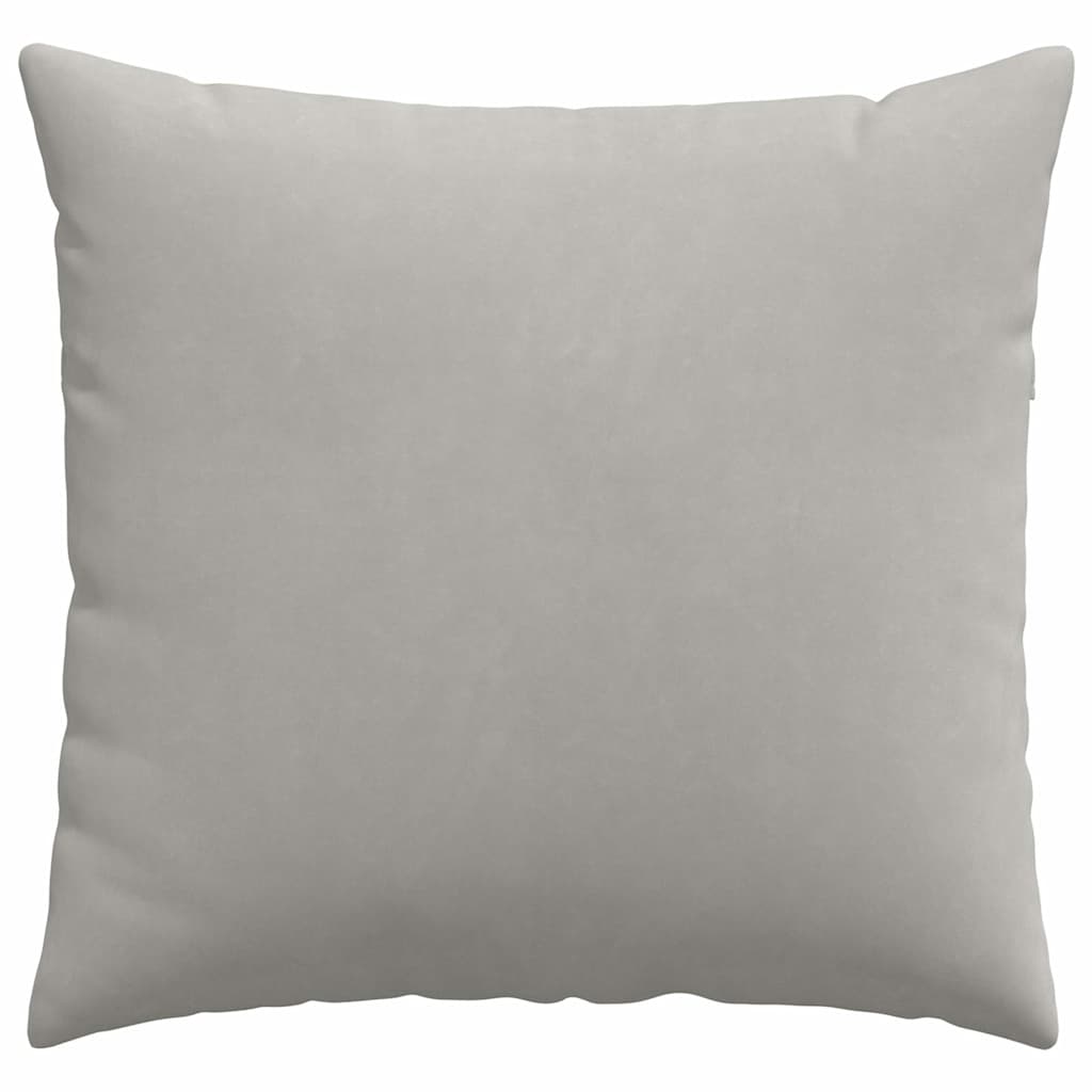 Sofapuder 2 pcs Lysegrå 50 x 50 cm Stof