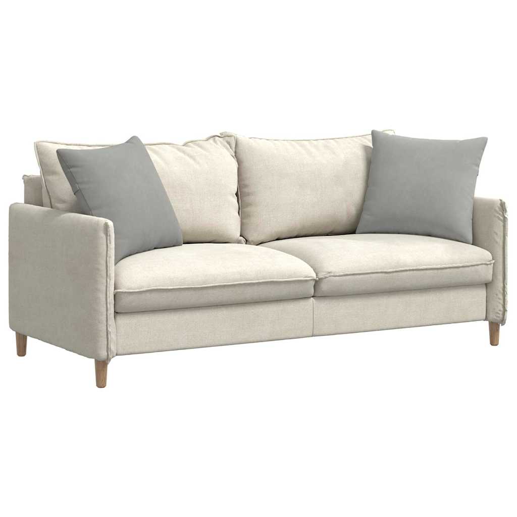 Sofapuder 2 pcs Lysegrå 50 x 50 cm Stof