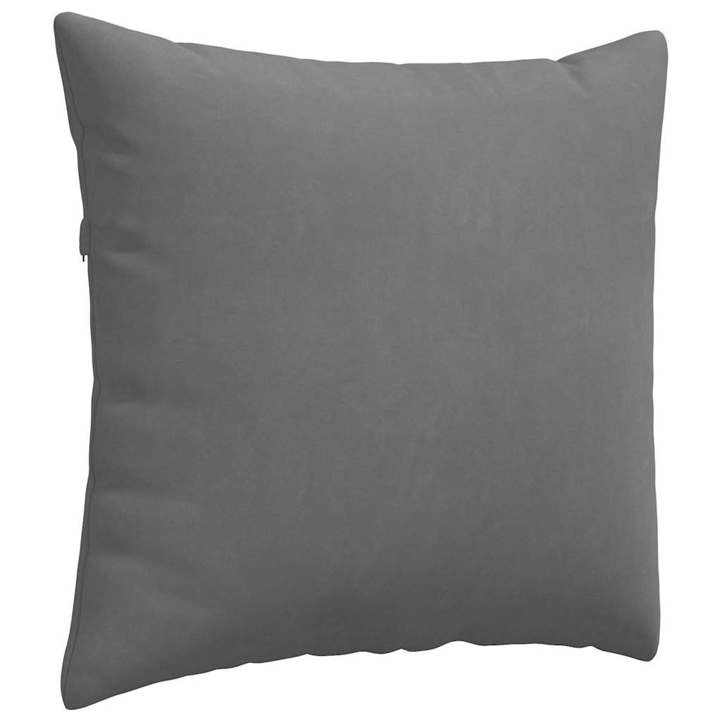 Sofapuder 2 pcs Mørkegrå 50 x 50 cm Stof